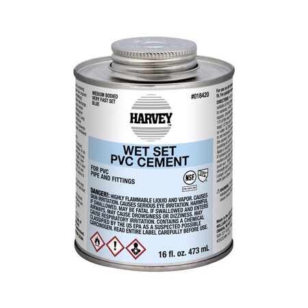 Oatey Oatey Harvey Blue Cement For PVC 16 oz 018420V-12